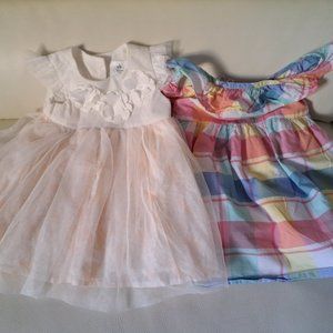 1 Pc Tommy Bahama Easter Girl  ,  2 Pcs Disney baby Girl Dress Size: 9-12 mo